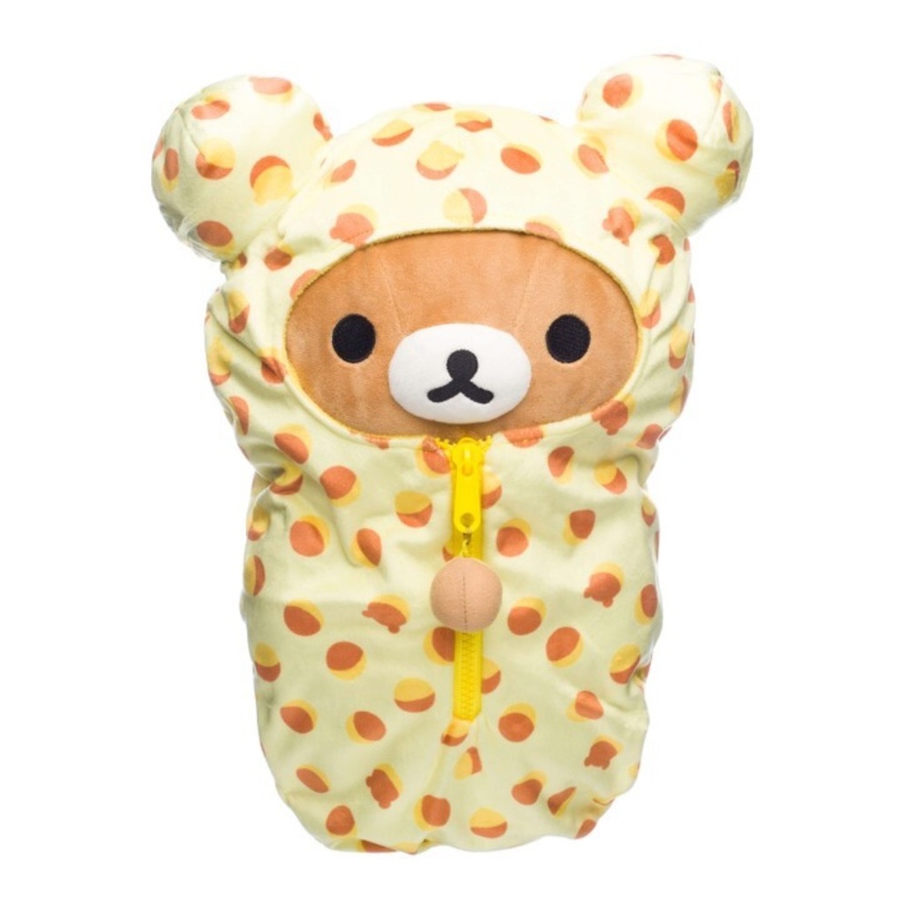 Rilakkuma San-X Original Castella Cake Pattern Sleeping Bag 15" Plush  USA